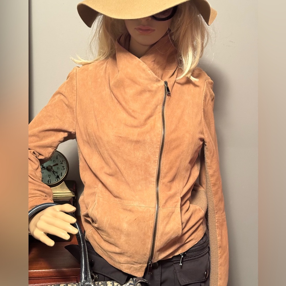 Vince Women's Light Brown Leather Jacket